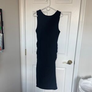 Athleta Classic Black Midi Dress